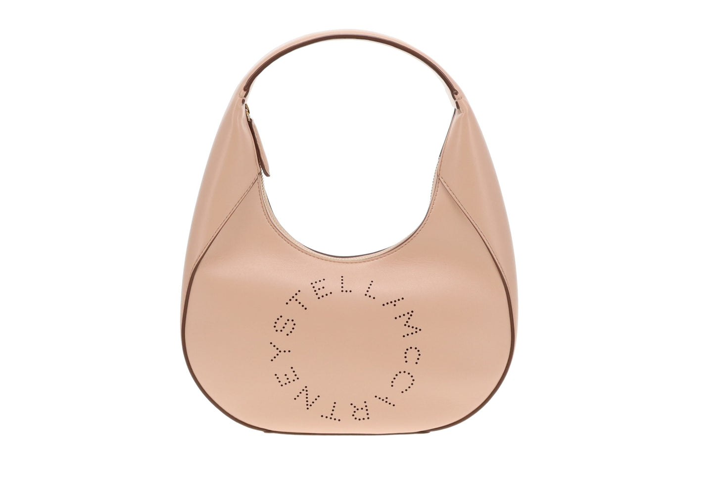 Stella McCartney Beige Faux Leather Small Logo Shoulder Bag