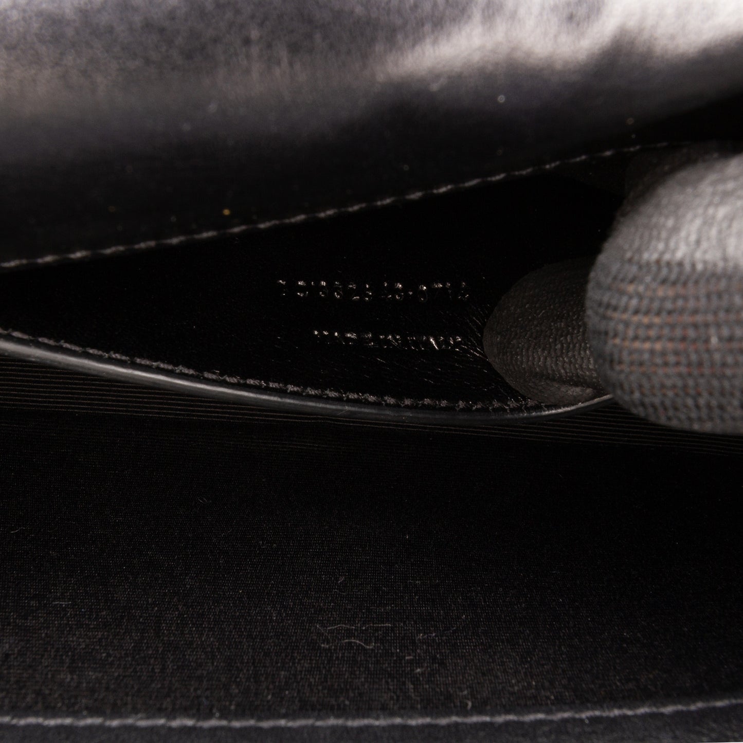 Saint Laurent Kate Studded Clutch Black Leather