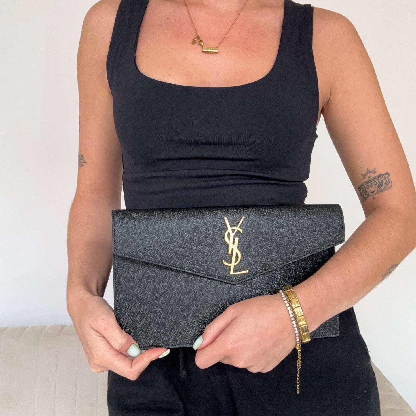 Saint Laurent Uptown Pouch Black