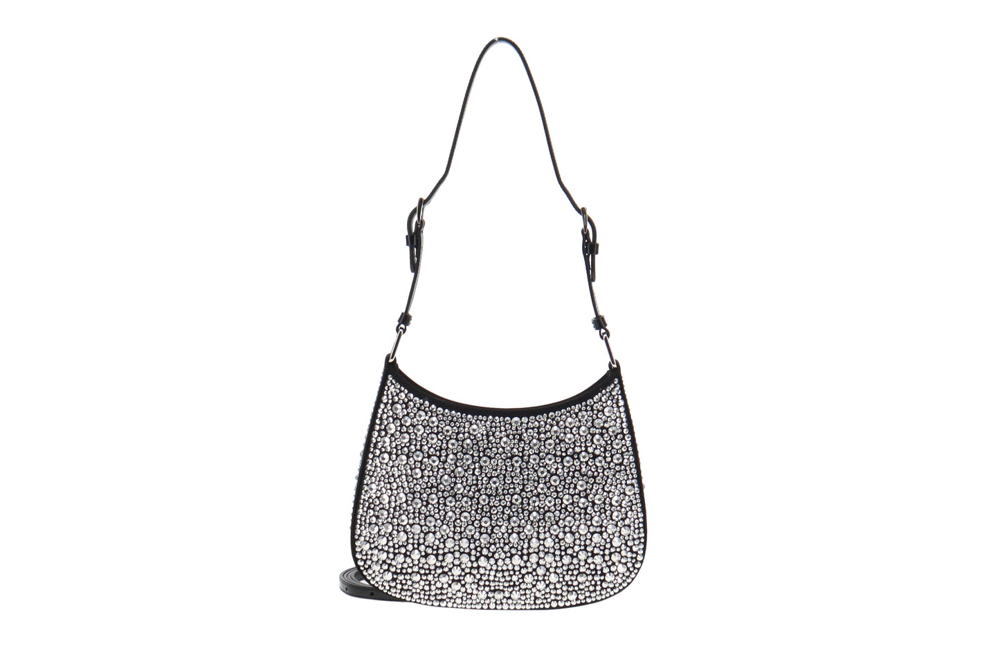 Prada Cleo Satin Bag with Crystals