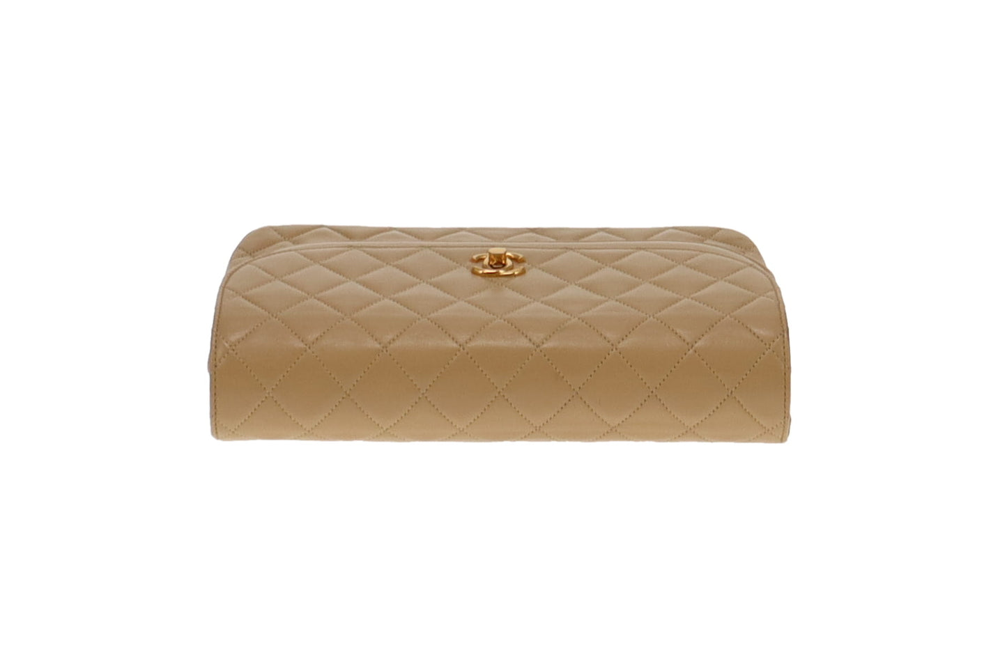 Chanel Vintage Timeless Beige Double Flap Bag (1980's)