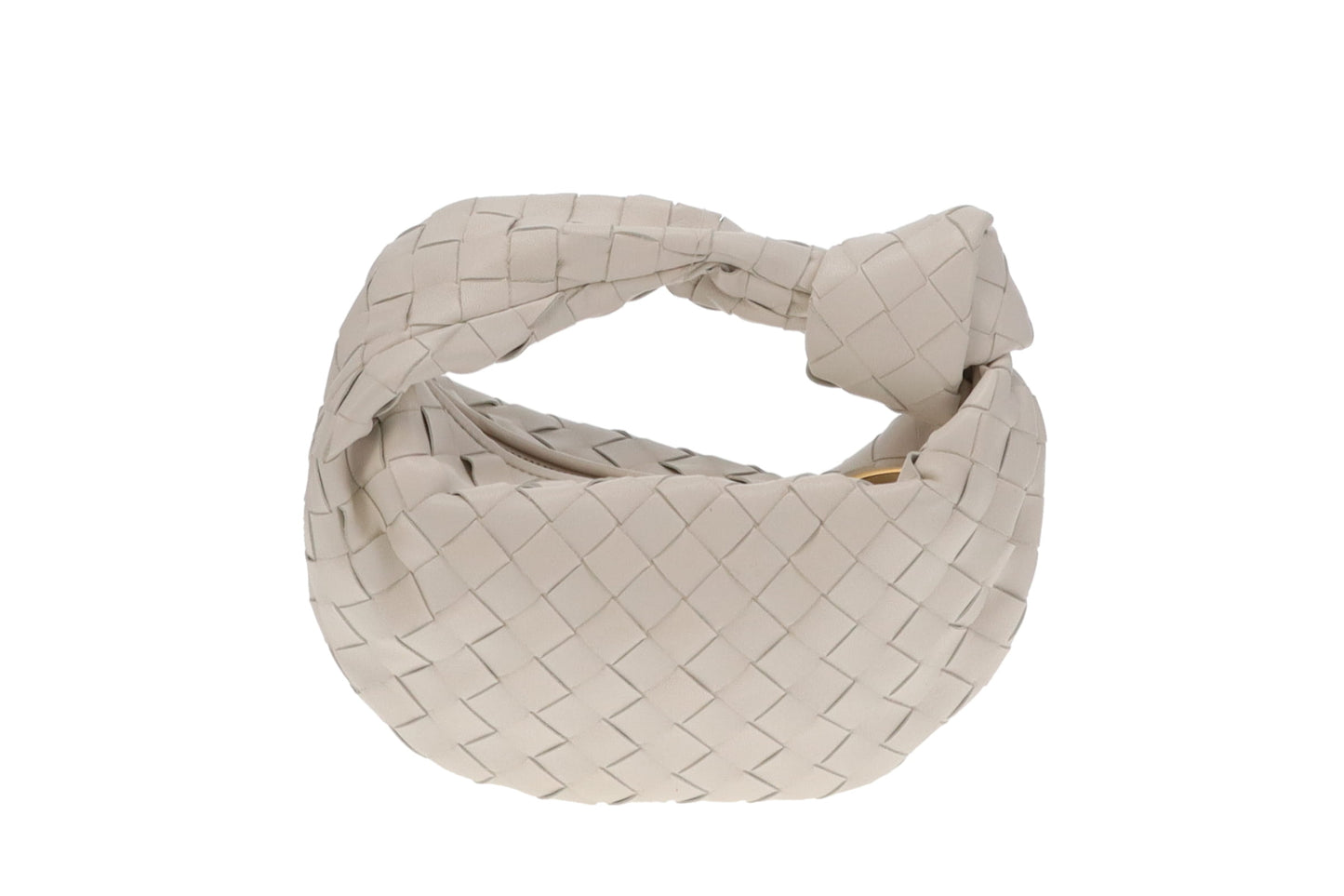 Bottega Veneta White Intrecciato Mini Jodie