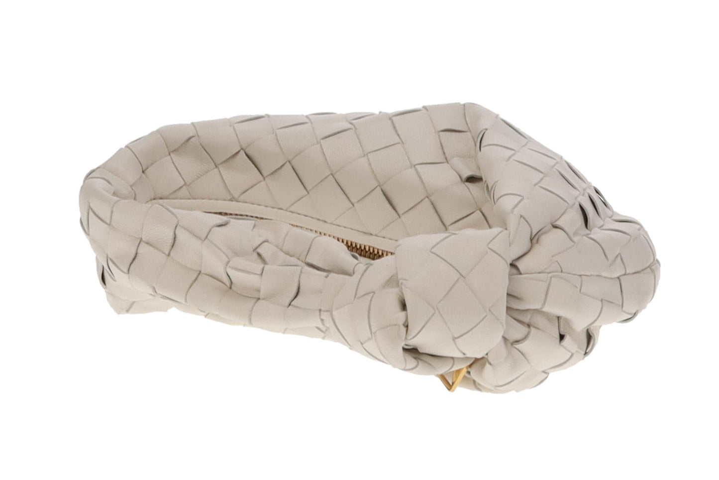 Bottega Veneta White Intrecciato Mini Jodie