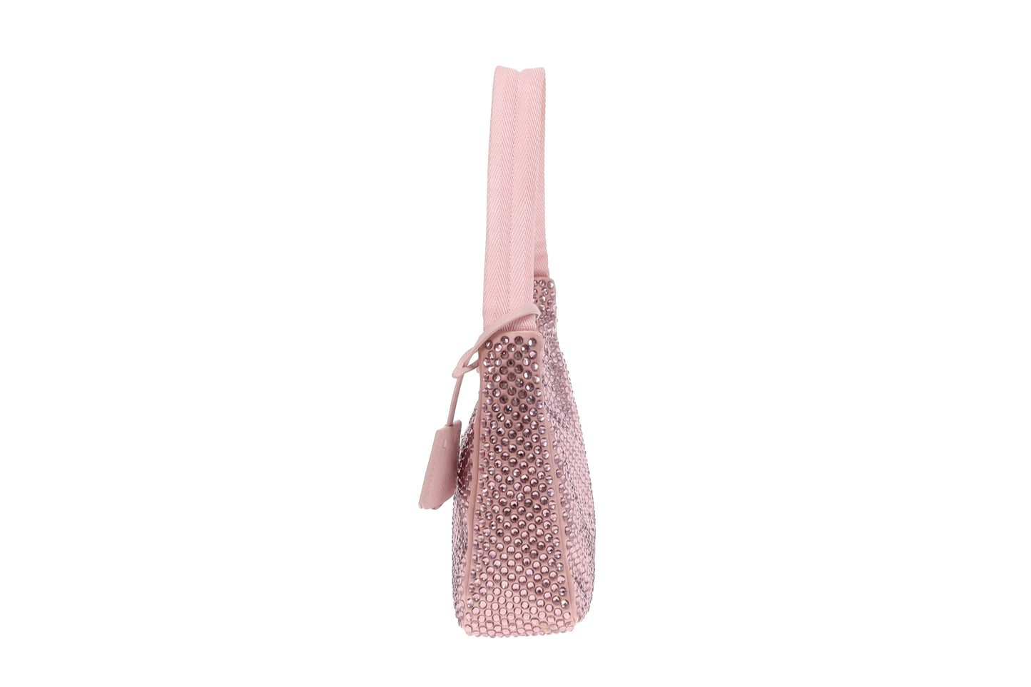 Prada Alabaster Pink Satin Bag With Crystals