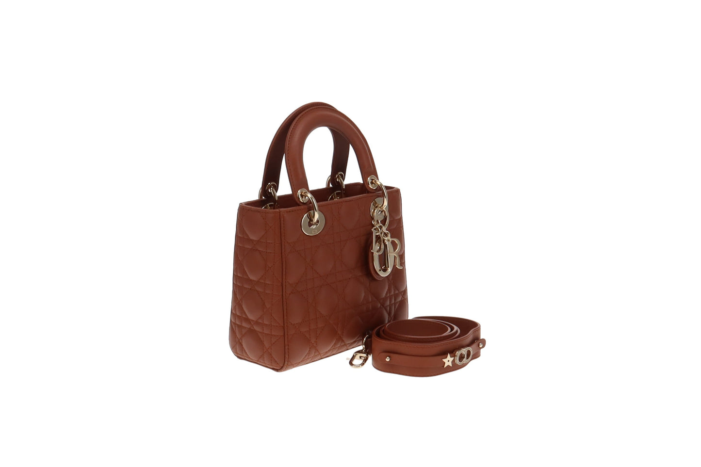 Dior Rust Cannage Lambskin Small MYABC Lady Dior