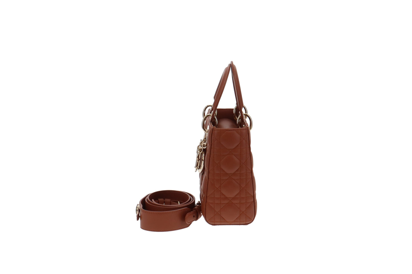 Dior Rust Cannage Lambskin Small MYABC Lady Dior