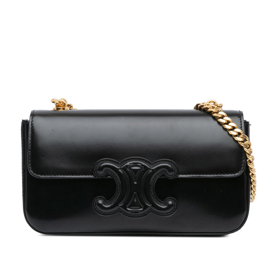 Celine Triomphe Chain Shoulder Bag Smooth Calfskin GHW
