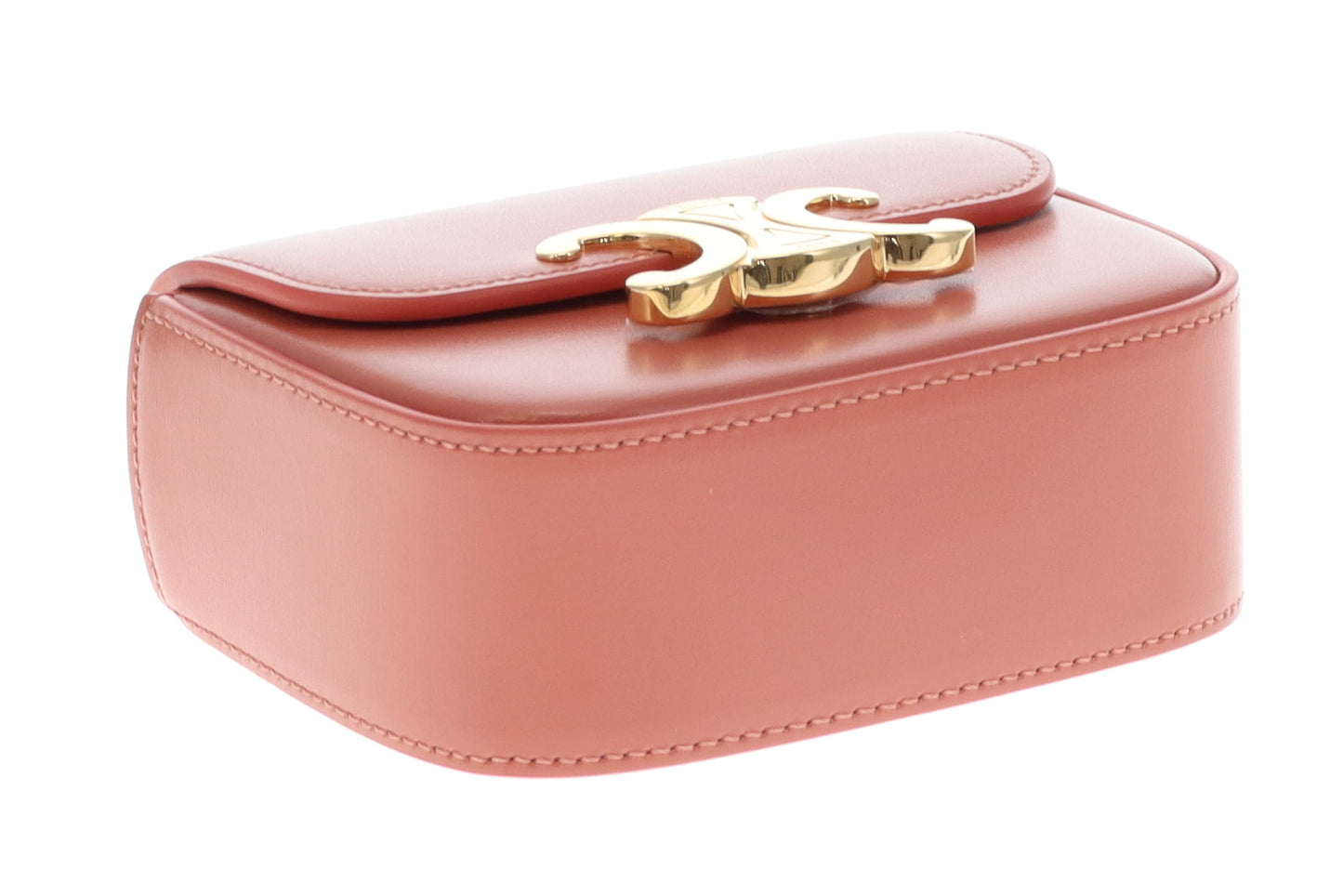 Celine Red Canyon Shiny Calfskin Mini Claude