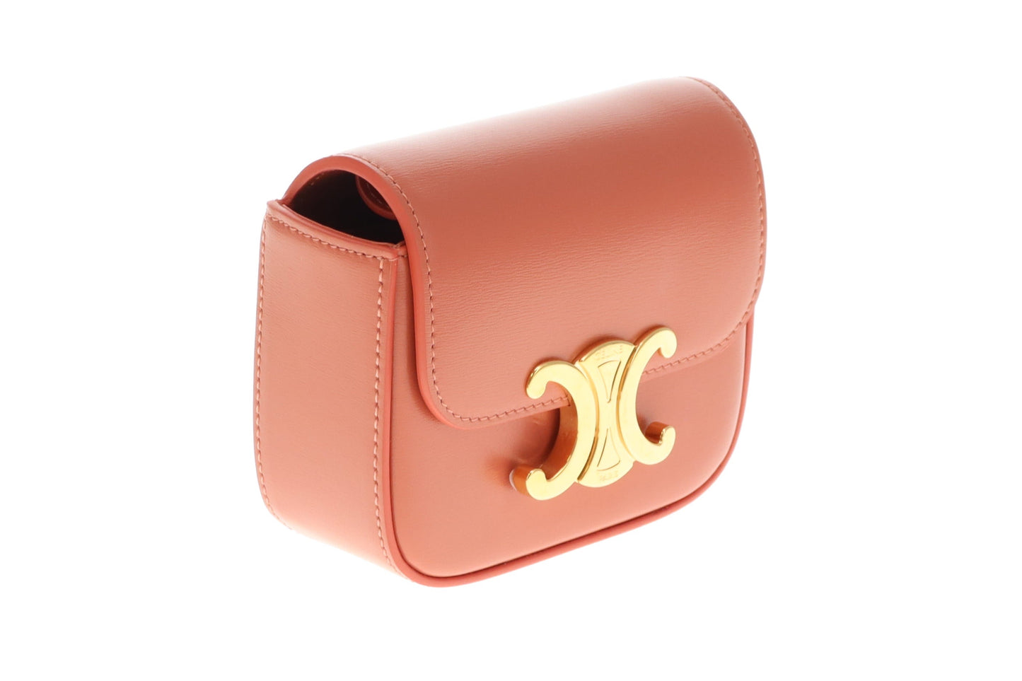 Celine Red Canyon Shiny Calfskin Mini Claude