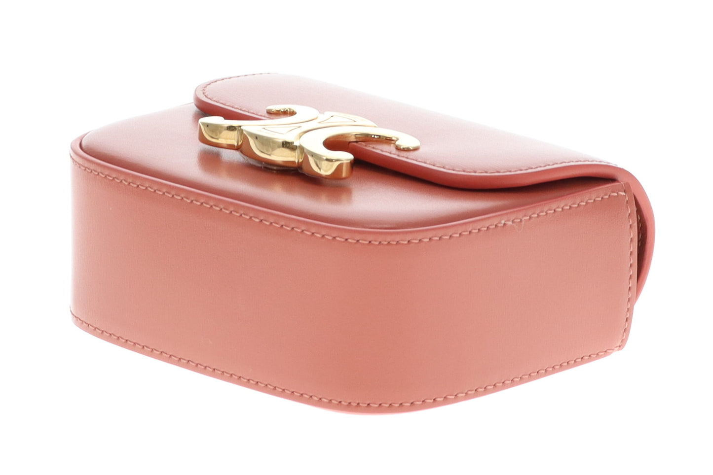 Celine Red Canyon Shiny Calfskin Mini Claude