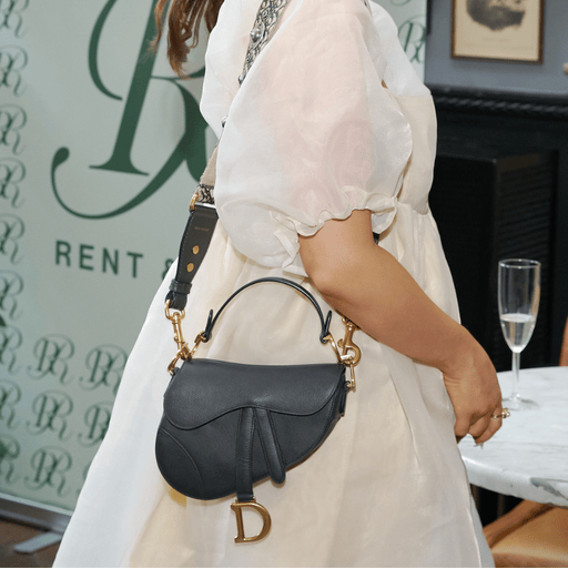 Dior Mini Leather Saddle Bag